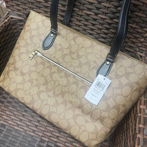 coach Gallery Tote Bag In Signature Canvas ca187 - Picture 4 of 8